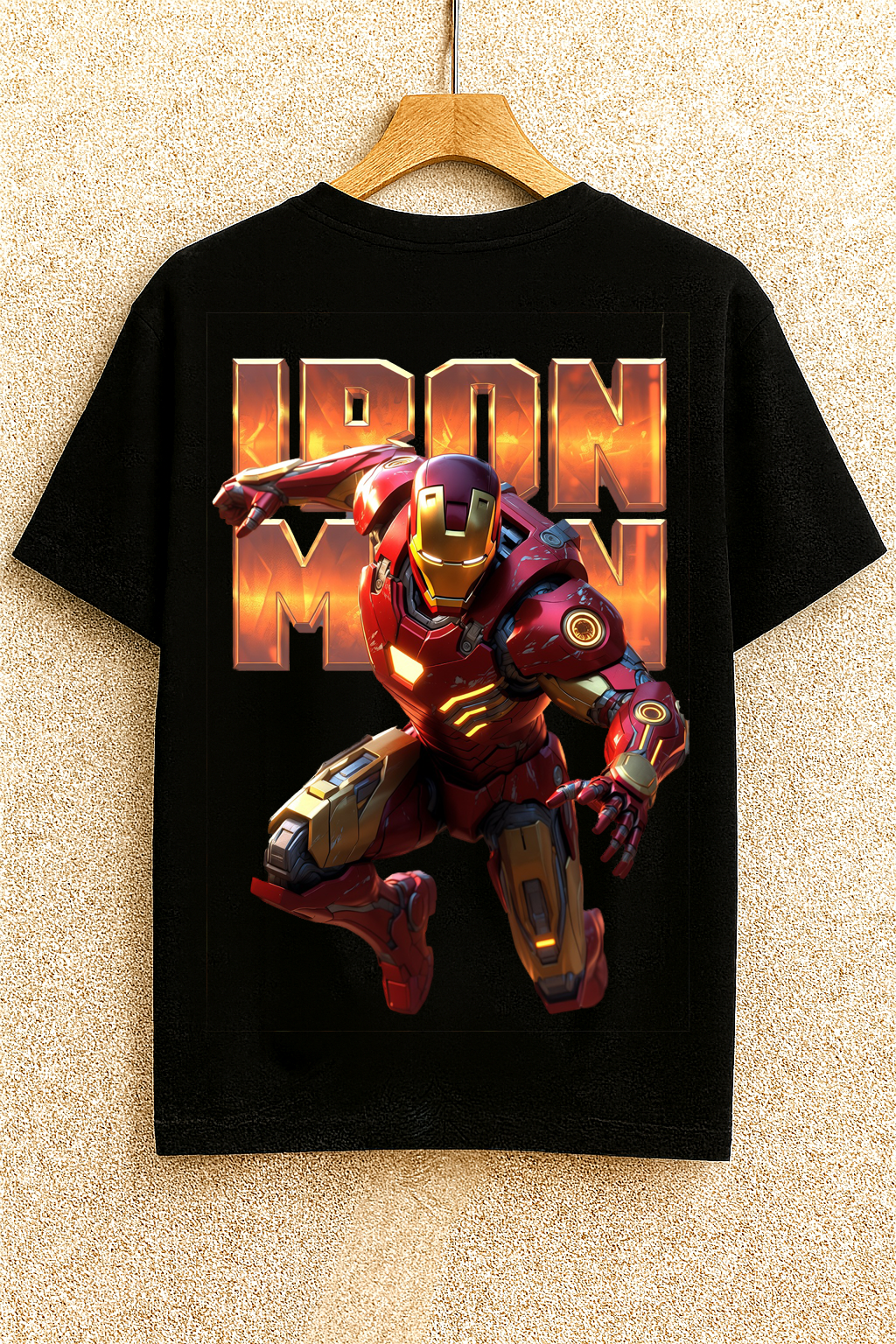 Premium Iron Man Graphic T-Shirt | 3D Armor Artwork | Marvel Inspired Superhero Tee