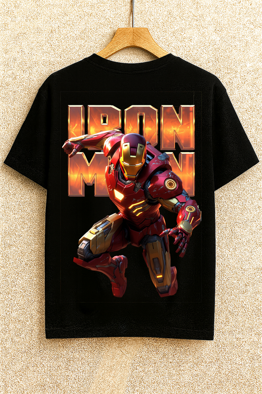 Premium Iron Man Graphic T-Shirt | 3D Armor Artwork | Marvel Inspired Superhero Tee